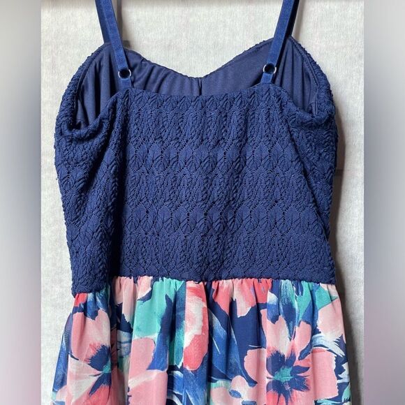 Lily Rose Maxi Dress w/Knit Top & Lined Floral Chiffon Skirt (Size: XS) - Picture 11 of 11